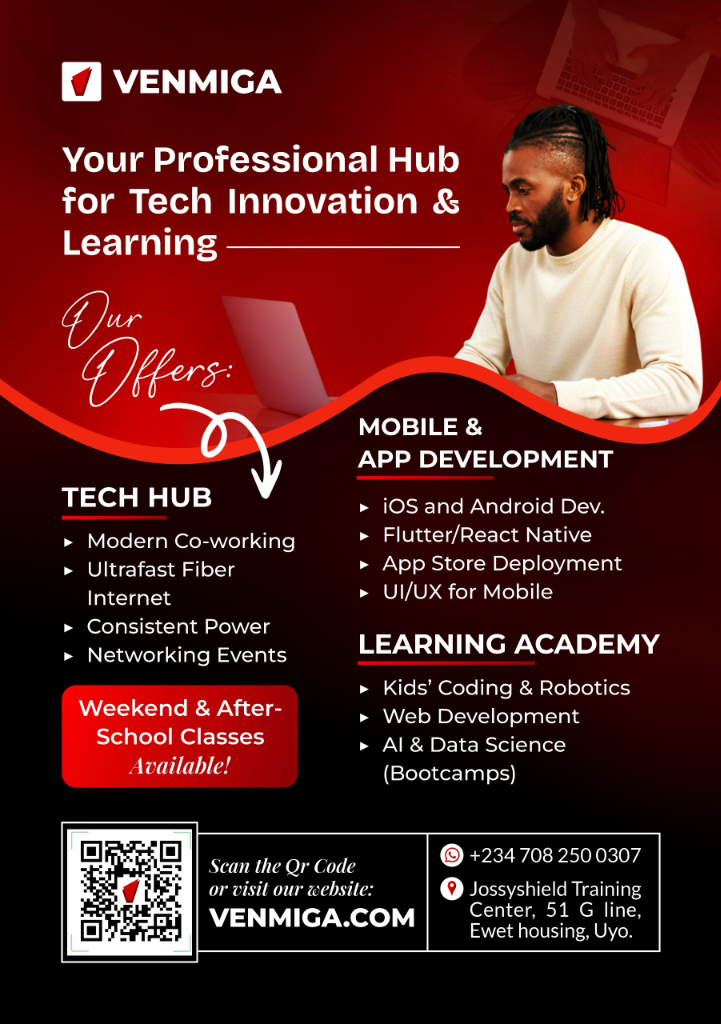 Venmiga Tech Hub Flyer