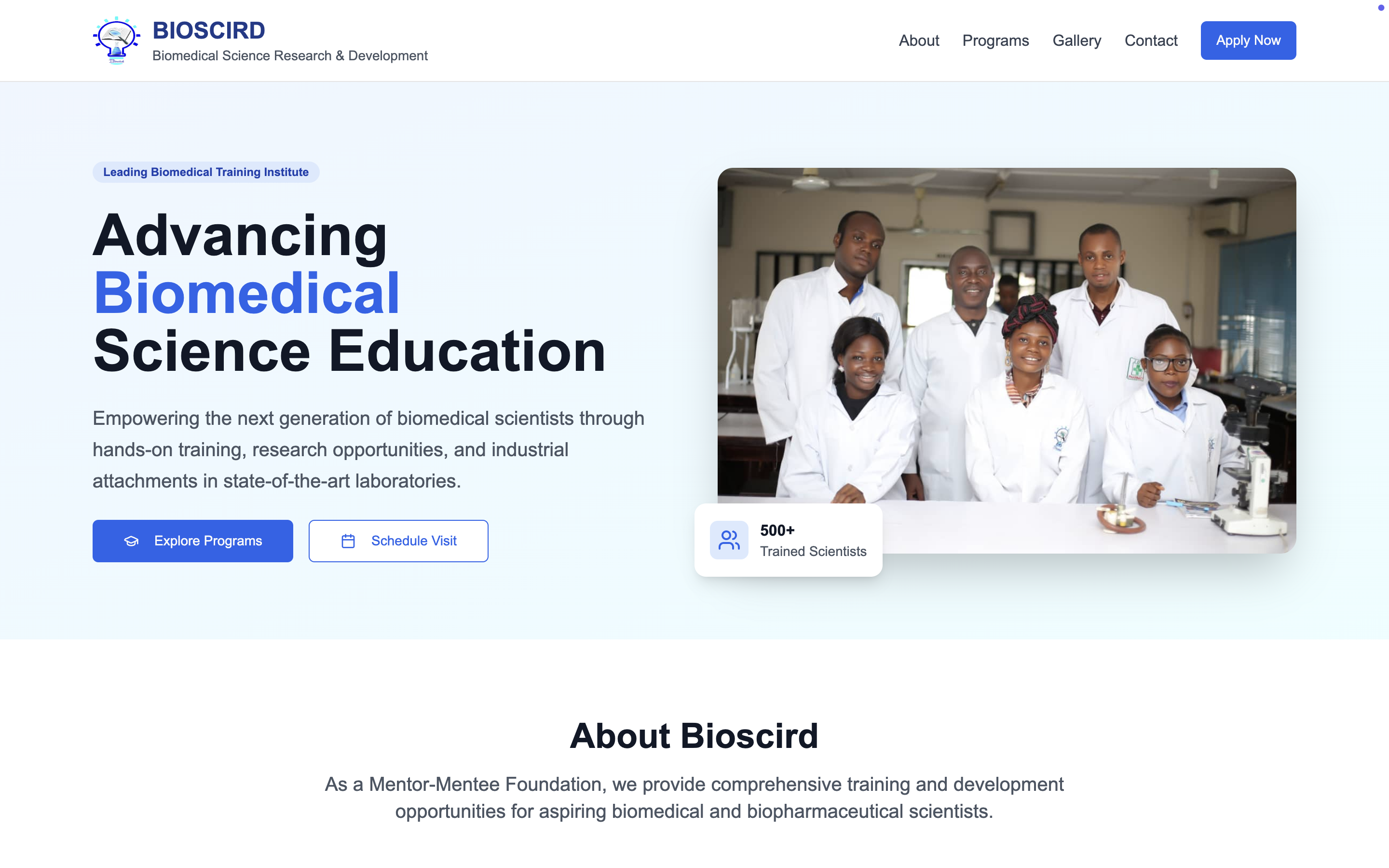 Bioscird Biomedicals Screenshot